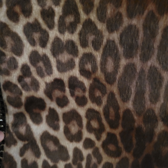 Stella McCartney Falabella Tote Bag in Leopard Print w/Chain Link Straps - Picture 5 of 13